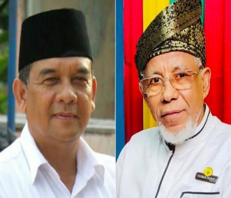 Ucapan Wan Abu Bakar (kanan) soal jangan sampai Riau dipimpin oleh orang luar Riau diketahui menyinggung beberapa pihak tak terkecuali Edy Natar Nasution (kiri) (foto:int)